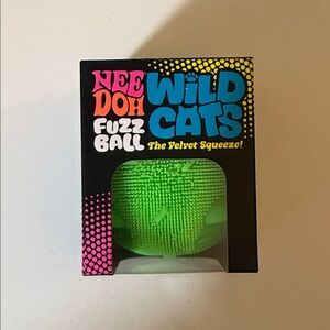 Nee Doh Fuzz Ball Wild Cats Toy Green
